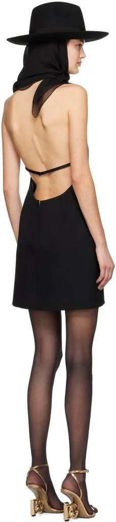 Dolce & Gabbana Black Halter Neck Minidress 3