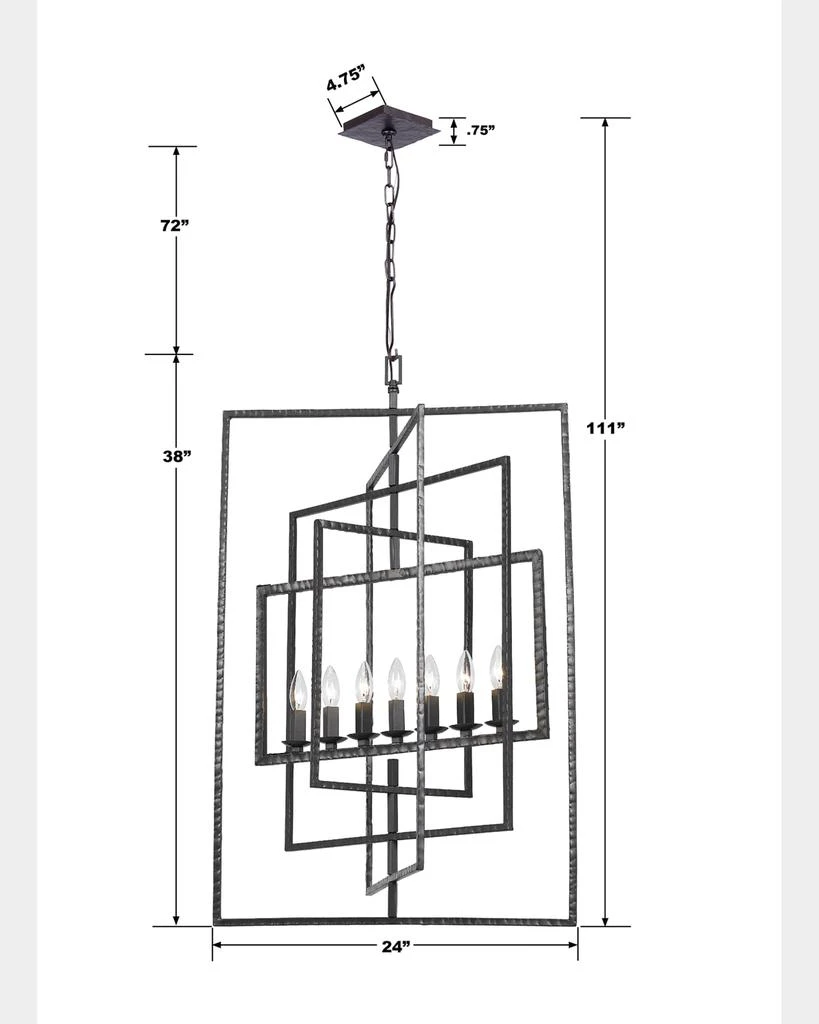 Crystorama Capri 7-Light Chandelier 4