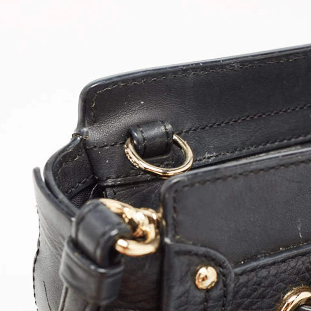 Coach Coach Black Leather Swagger Wristlet Crossbody Bag 6