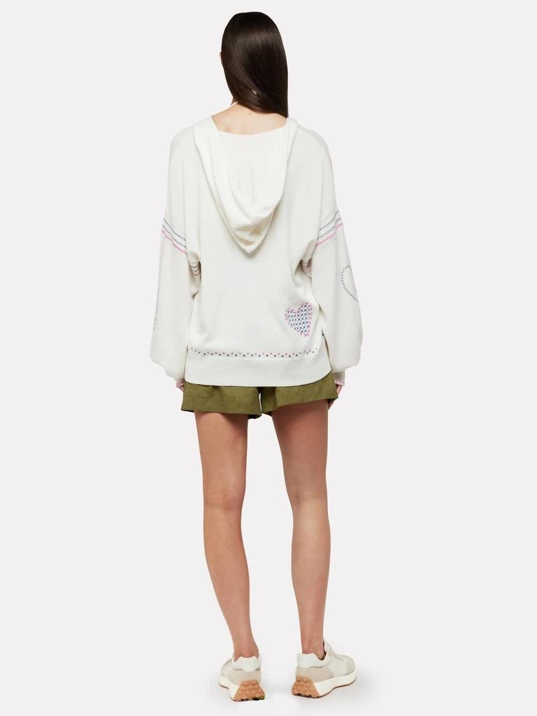 Brodie Cashmere Brodie Cashmere - Harper Embroidered Long Sleeve Hoodie 2