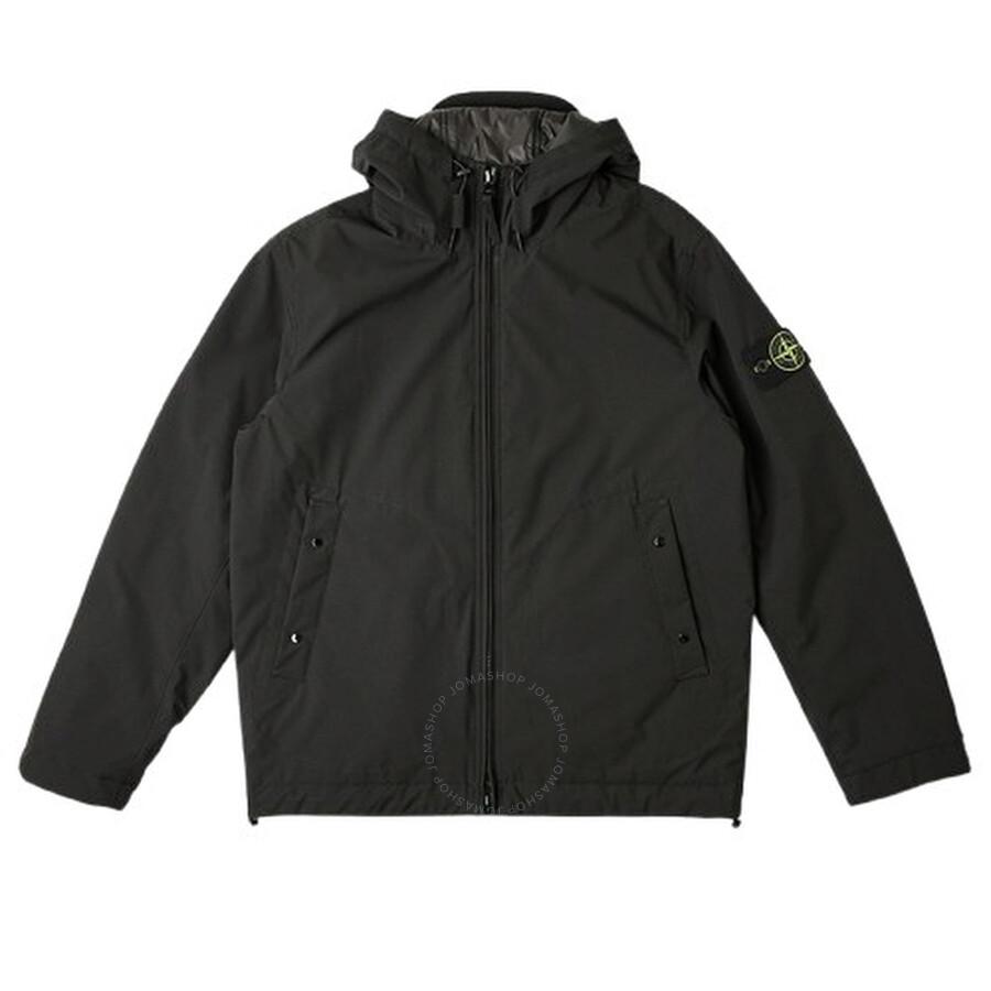 Stone Island Men's Black Shell-R_E.Dye Hooded Blouson
