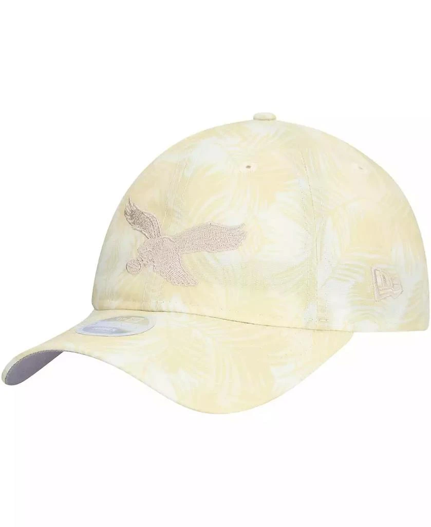 New Era Women's Cream Philadelphia Eagles Frond 9TWENTY Adjustable Hat 1
