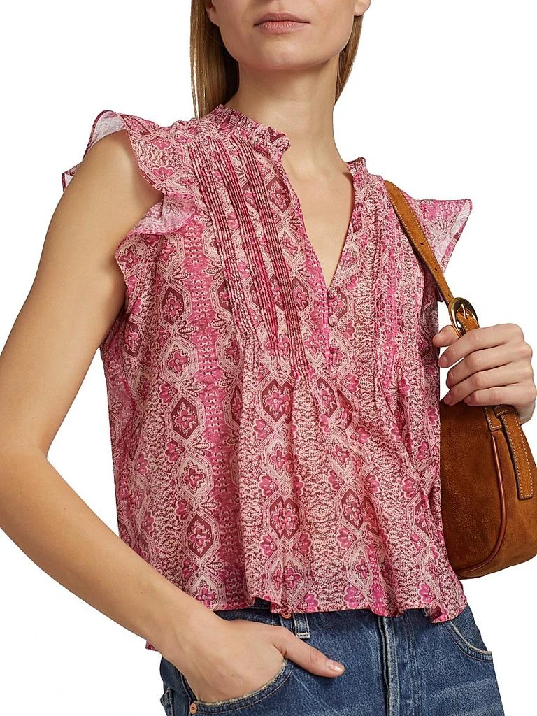 Paige Idris Cotton-Silk Top 6