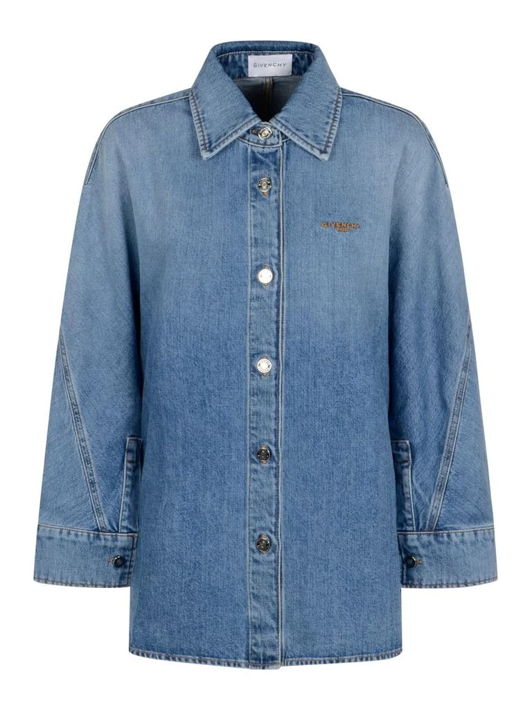 Givenchy Givenchy	 Collared Long-Sleeve Shirt 1