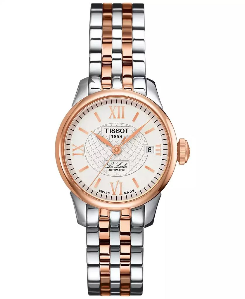 Tissot Women's Swiss Le Locle Automatic Two-Tone Stainless Steel Bracelet Watch 25mm 1