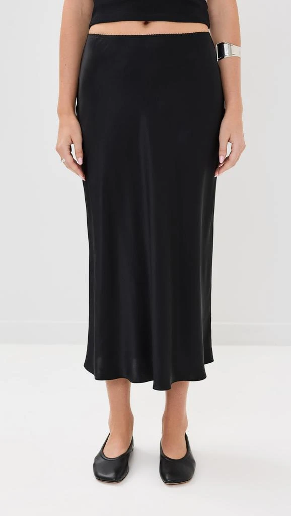 Sablyn Scallop Trim Bias Cut Pull On Skirt 6