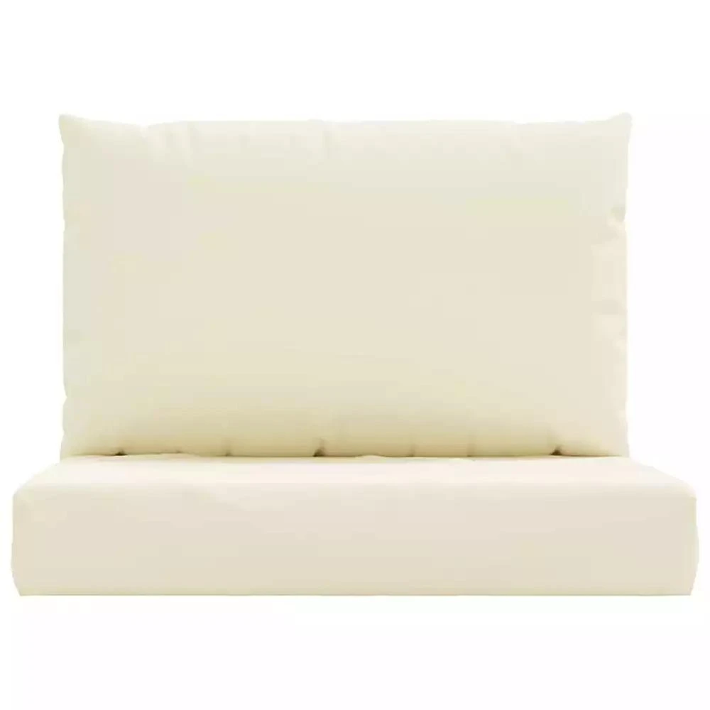 vidaXL Pallet Cushion Set of 2 Cream White 100% Oxford fabric Small 4