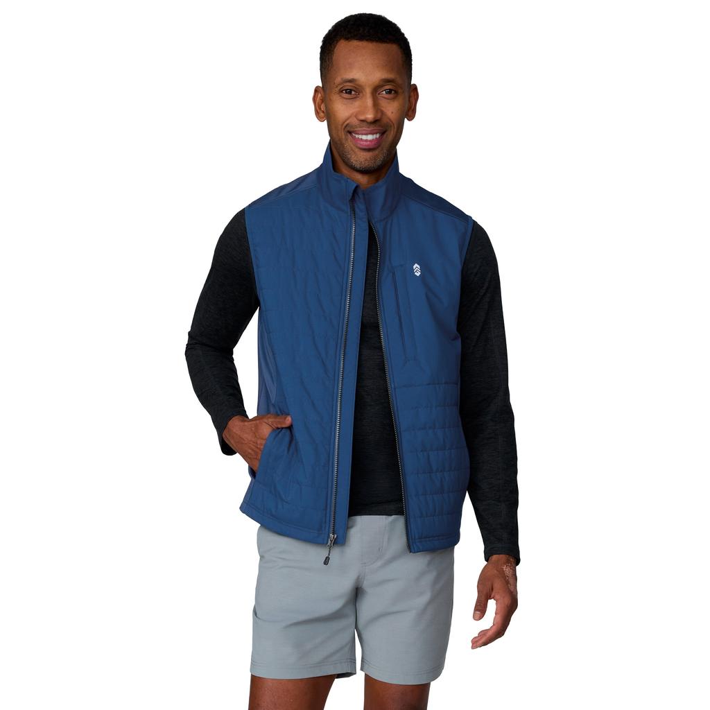 Free Country Men's High Stretch Full Zip Vest