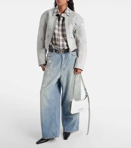 Acne Studios Platt Mini leather shoulder bag 5