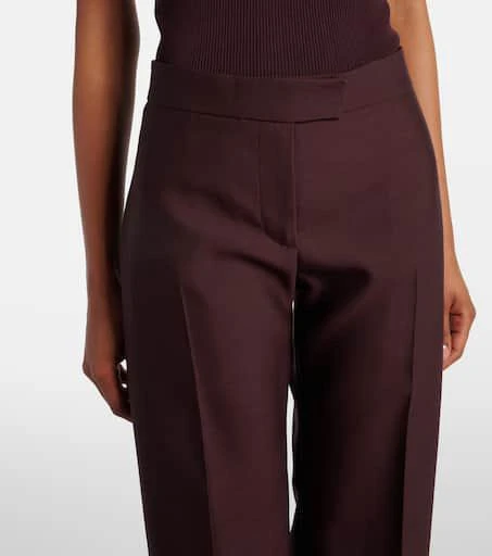 Khaite Callen wool and silk straight pants 4
