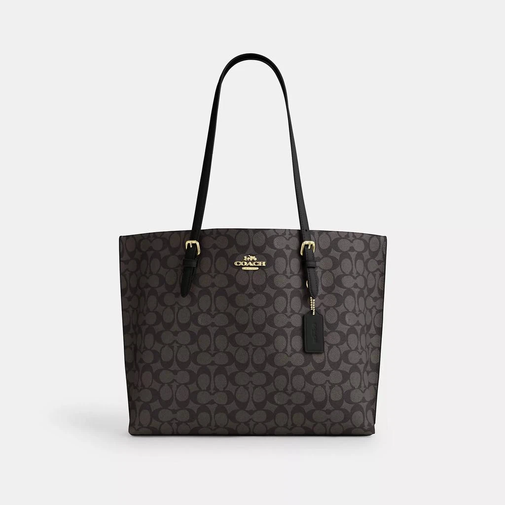 Coach Mollie Tote Bag In Signature Canvas 1