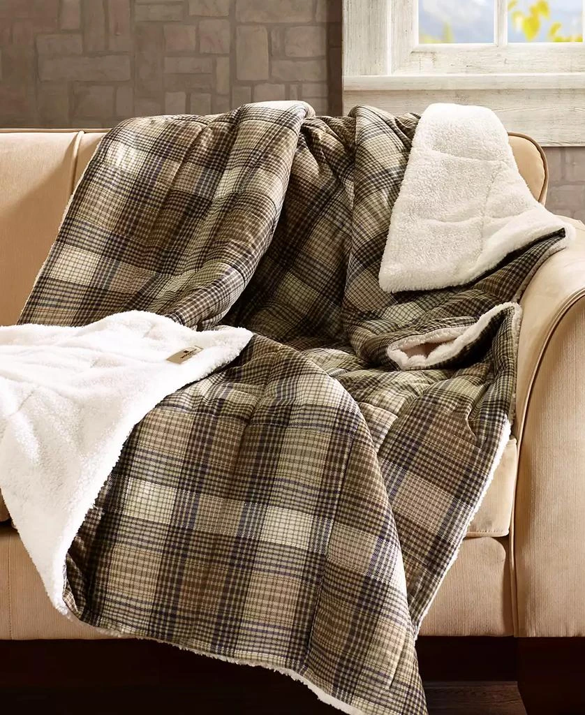 Woolrich Tasha Plaid Sofstpun Down-Alternative Throw,, 50" x  70" 1