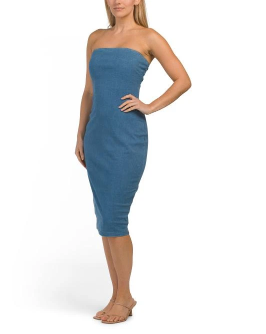 Susana Monaco Stretch Denim Tube Dress 1
