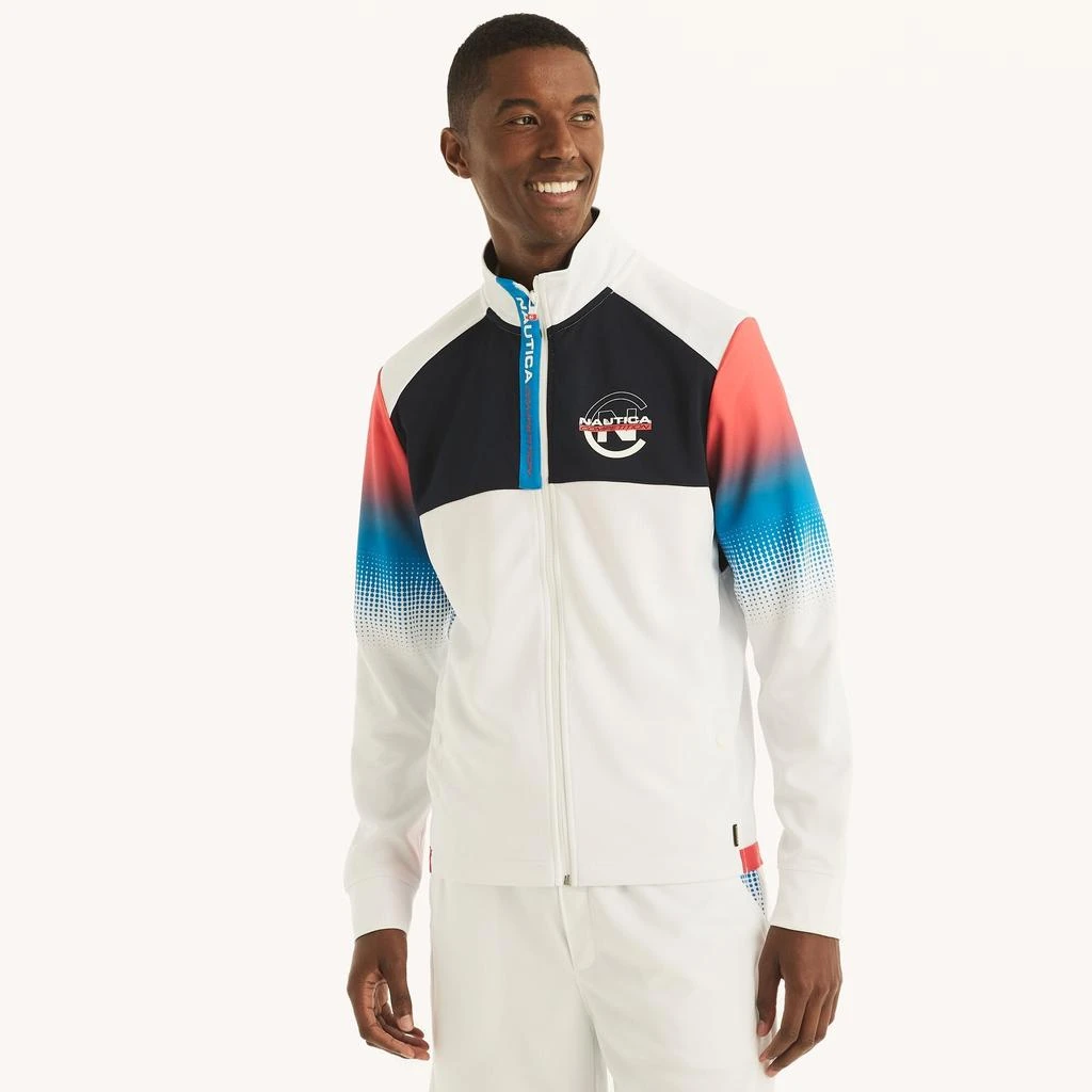 Nautica Mens Competition Sustainably Crafted Full-Zip Jacket 1