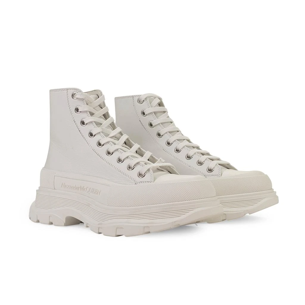 Alexander McQueen H. BOOT TREAD SLICK WHITE BOOTS 2