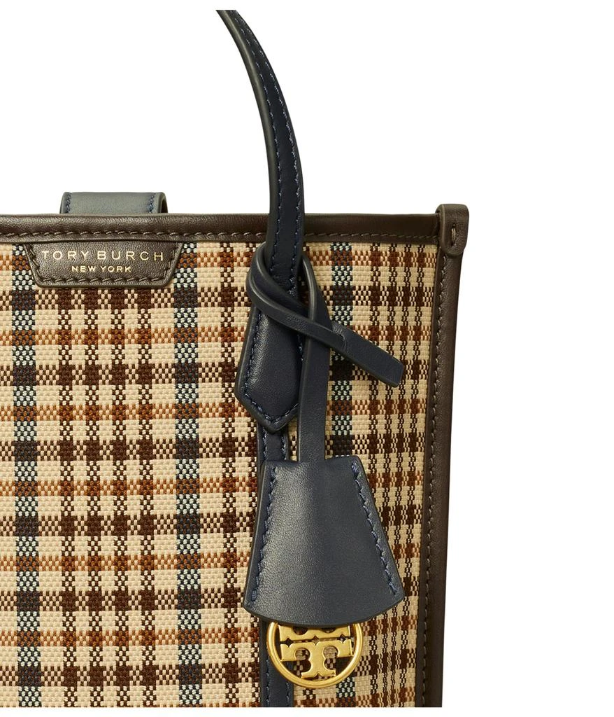 Tory Burch Perry Plaid Mini N/S Tote 4