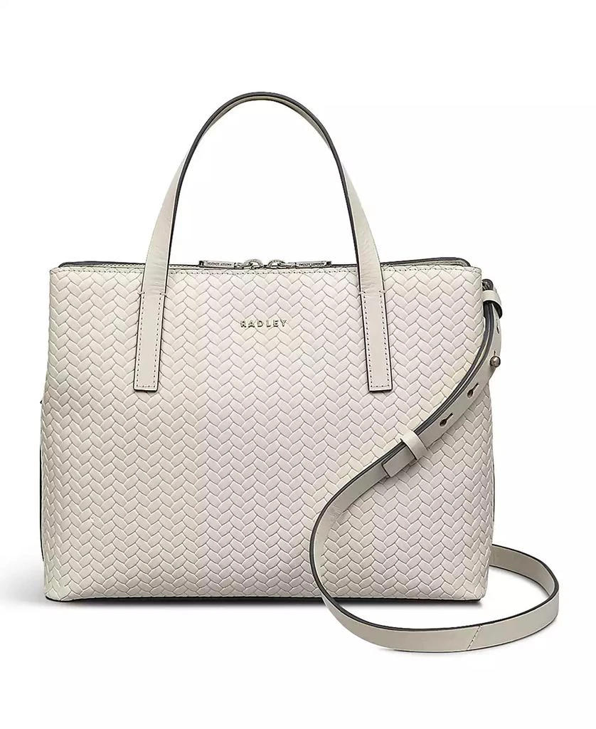 Radley Dukes Place Weave Emboss Medium Zip Top Satchel 1