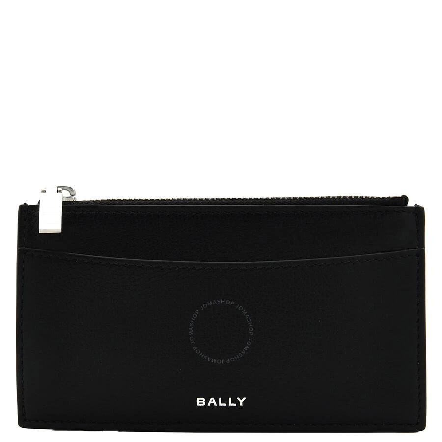 Bally Banque Zip Leather Card Holder