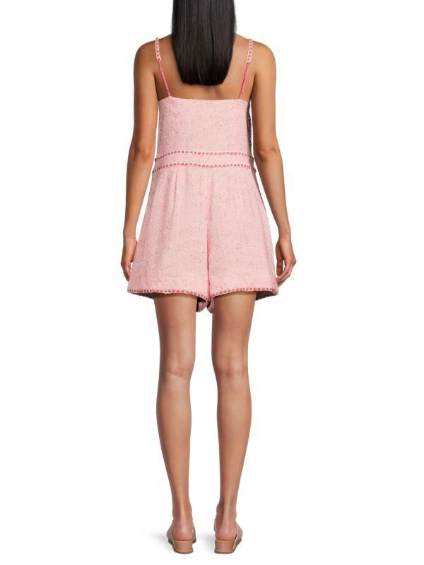 SIMKHAI Ginny Square Neck Romper