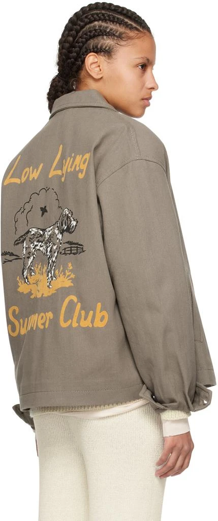 Bode Taupe 'Low Lying Summer Club' Jacket 3