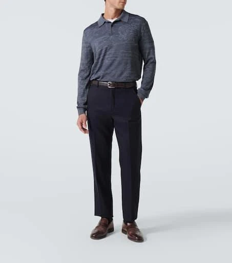 Berluti Wool-blend polo sweater 2