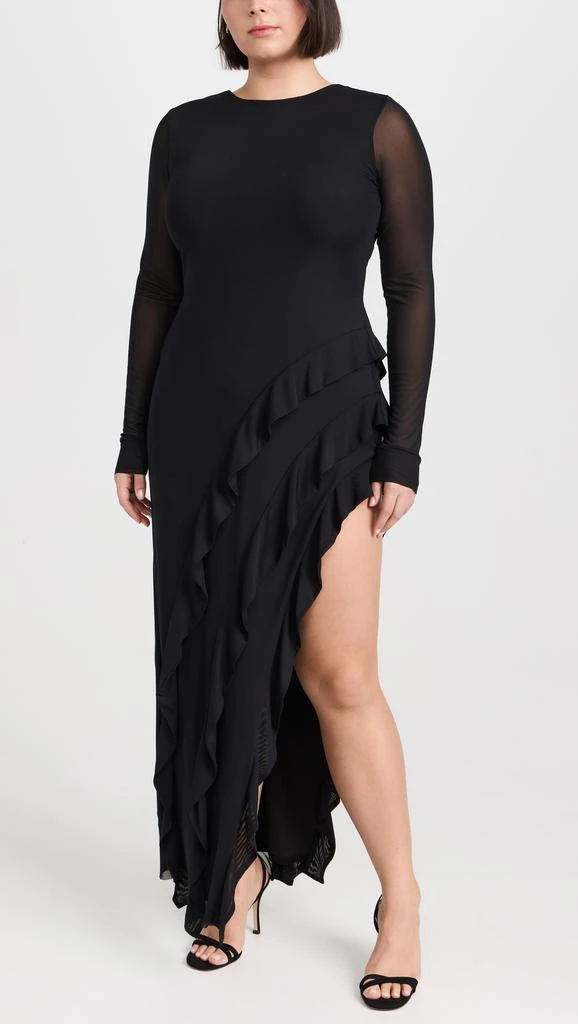 AFRM Jacie Ruffle Open Back Maxi Dress 7