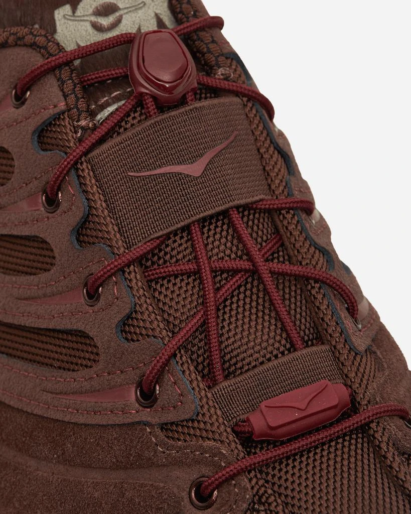 Hoka One One Elite Terrain System Stinson EVO OG Sneakers Cold Brew / Varsity Burgundy 6