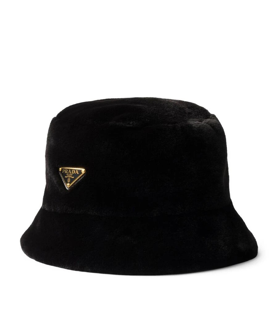 Prada Faux Fur Bucket Hat 1