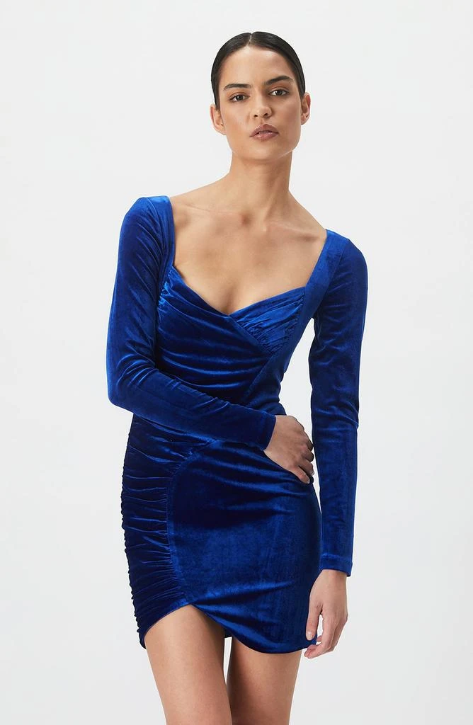 bardot blue velvet dress Vintage 1950s Navy Blue Cotton Velvet Bardot Mini Dress – Lourose Vintage