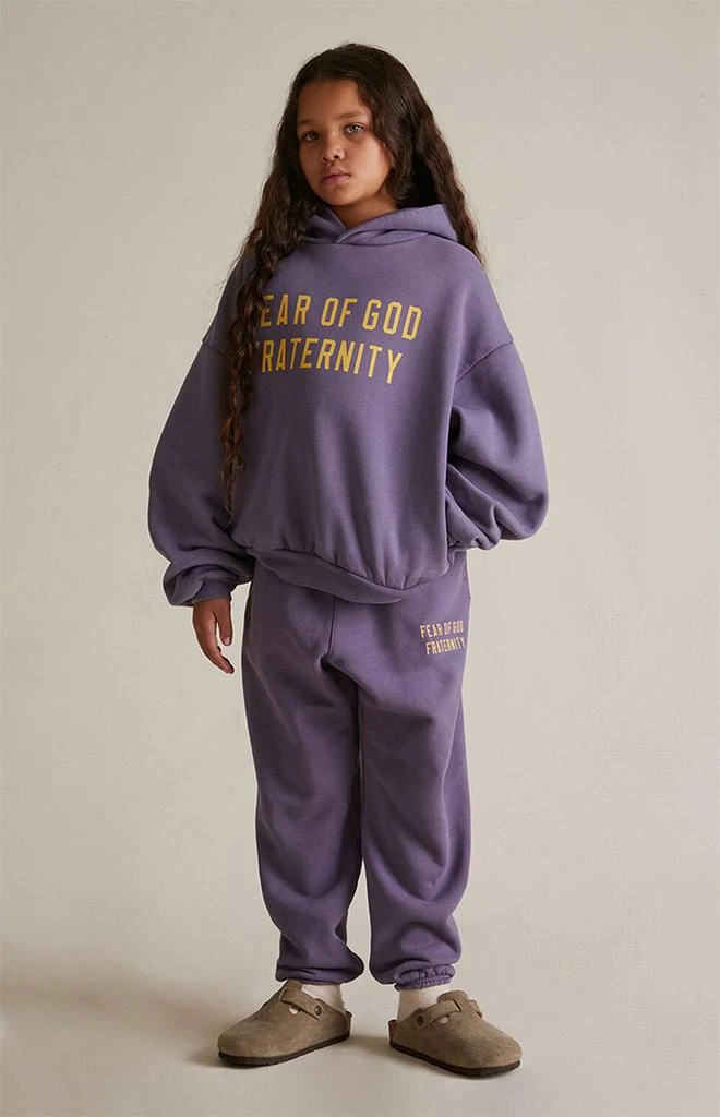Essentials Kids Lavender Heavy Fleece Hoodie 6