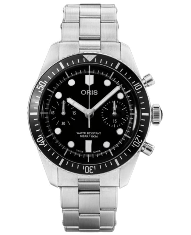 Oris Oris Divers Sixty-Five Chronograph Black Dial Steel Men's Watch 01 771 7791 4054-07 8 20 18