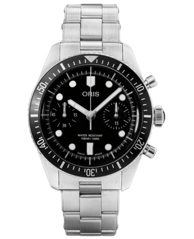 Oris Oris Divers Sixty-Five Chronograph Black Dial Steel Men's Watch 01 771 7791 4054-07 8 20 18 1