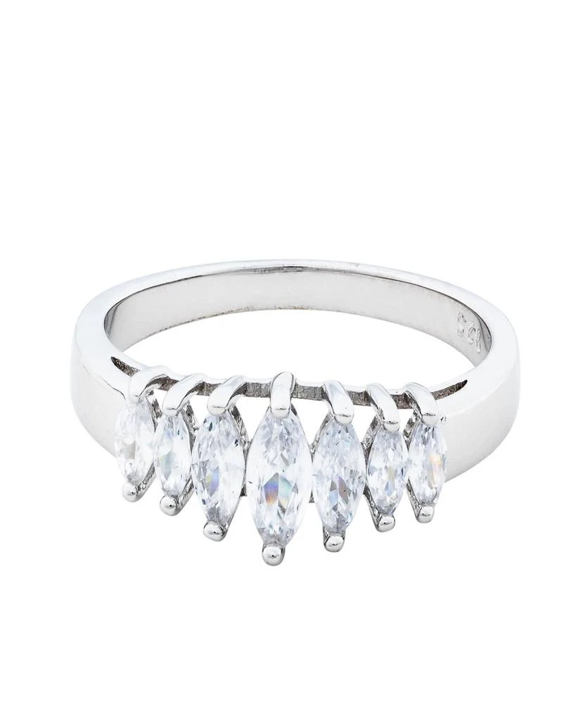 Traditions Jewelry Company Sterling Silver Cubic Zircon Anniversary Ring