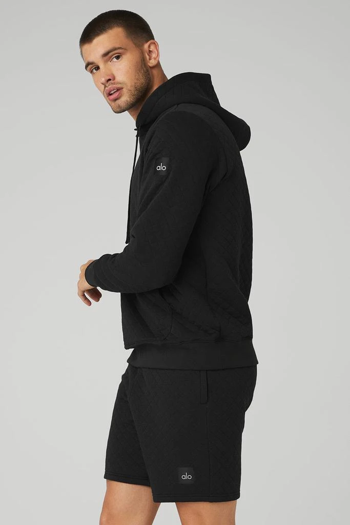 Alo Quilted Stadium Hoodie - Black 3