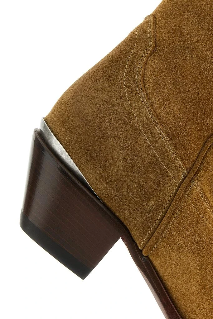 SONORA Camel suede Durango ankle boots 4