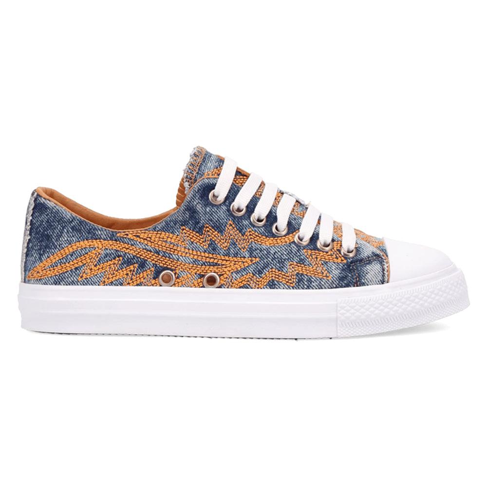 Dingo Campus Embroidered Lace Up Sneakers