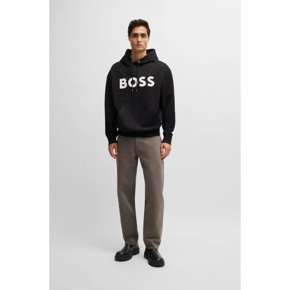 Hugo Boss Baggy-fit jeans in beige Italian denim 2