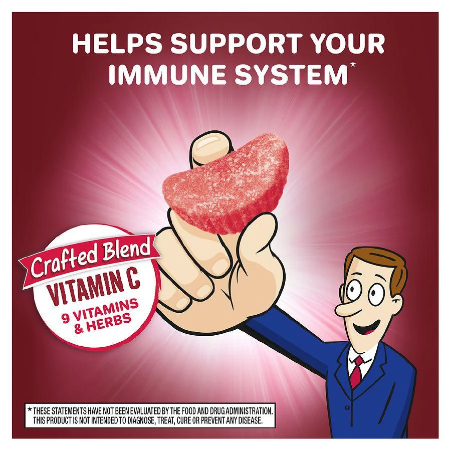 Airborne Immune Support Gummies with Vitamin C, E, Zinc, Echinacea and Ginger Very Berry 7