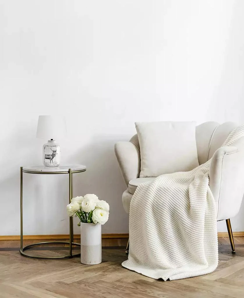 Creekwood Home 17.8" Ceramic Vintage Farmhouse Accent Table Lamp 5