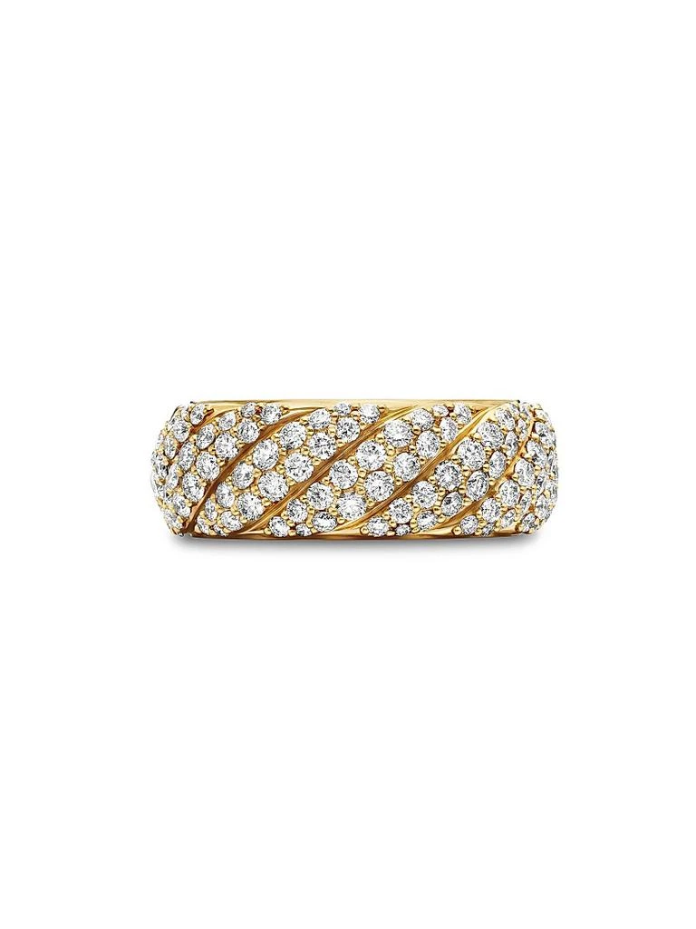David Yurman Sculpted Cable Band Ring in 18K Yellow Gold 3