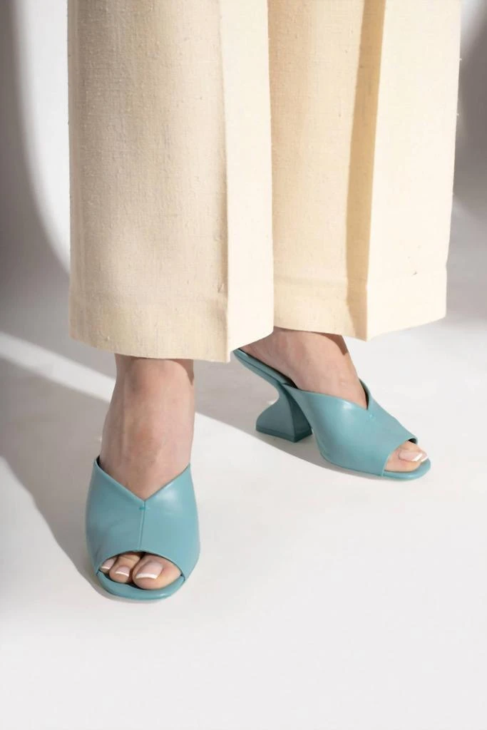 Salvatore Ferragamo Women
s Sansu Heeled Sandals In Blue 5