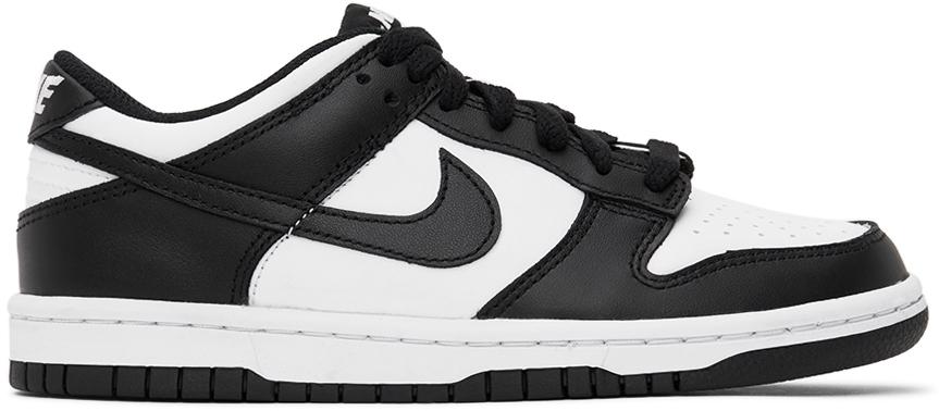 Nike Kids Black & White Dunk Low Big Kids Sneakers