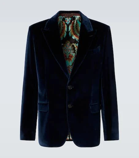 ETRO Cotton velvet blazer 1