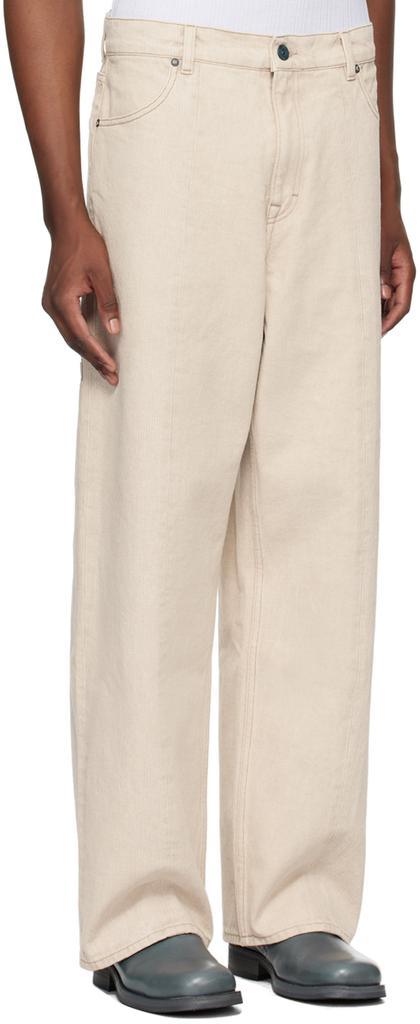 OUR LEGACY Beige Fatigue Cut Jeans