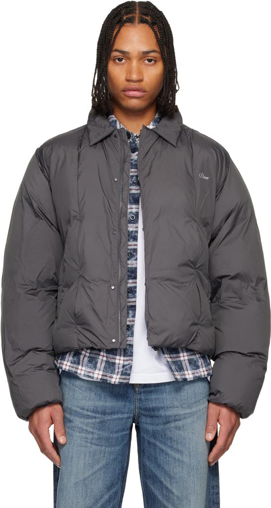 Dime Black Wavy Puffer Jacket - Coats - BeyondStyle