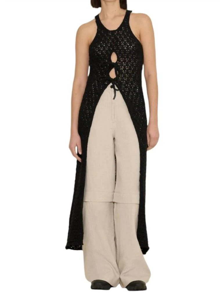 white knitted maxi dress Allegra Knit Maxi Dress