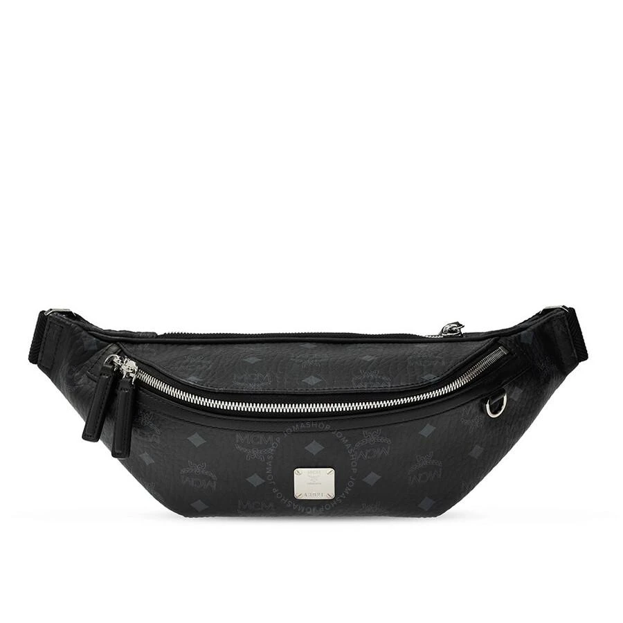 MCM Black Visetos Medium Fursten Belt Bag 1