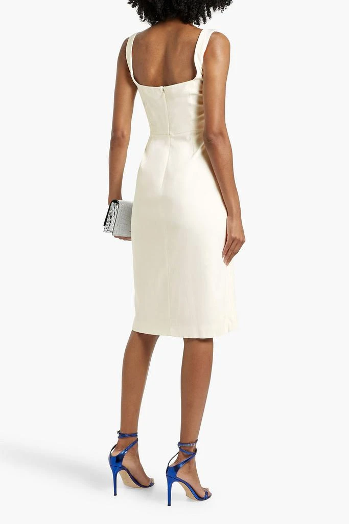 Alexander McQueen Draped crepe midi dress 3