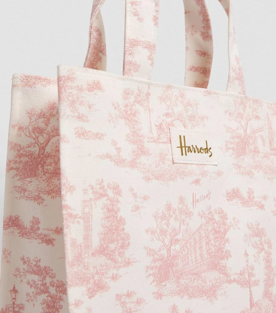 Harrods Small Toile Shopper Bag 5