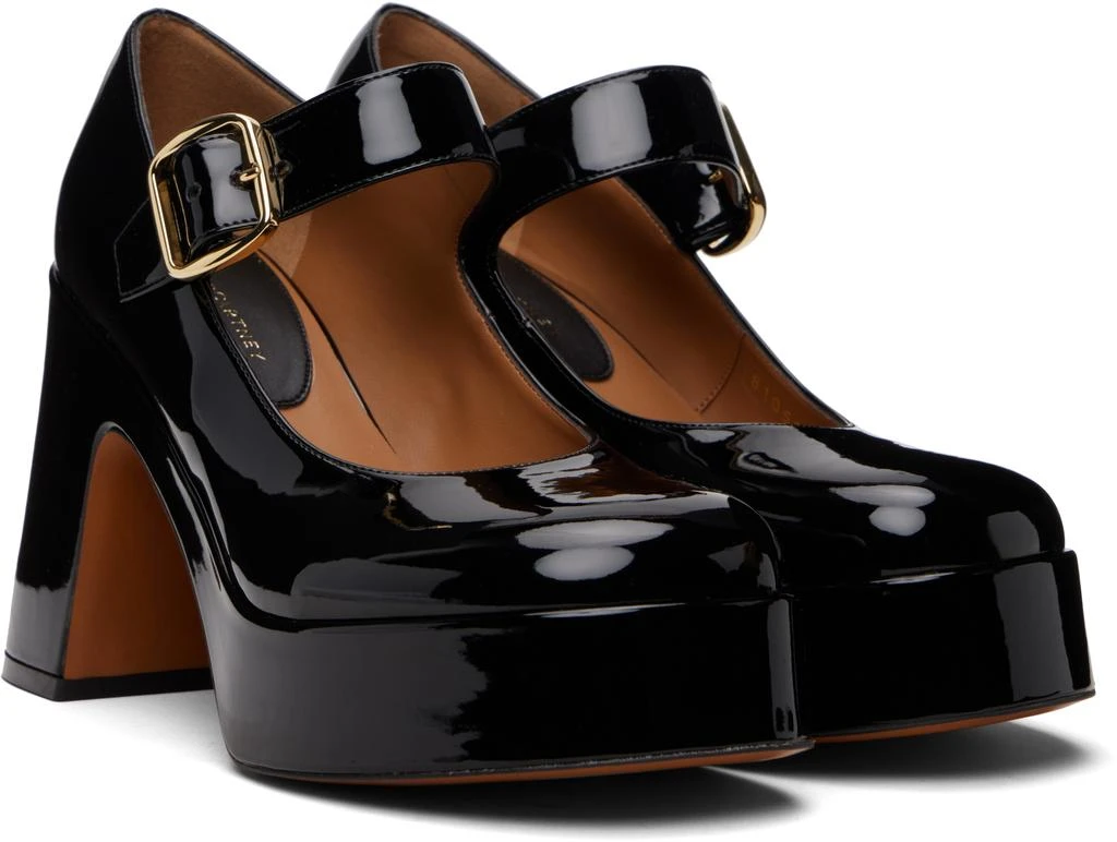 Stella McCartney Black Patent Mary Jane Heels 4